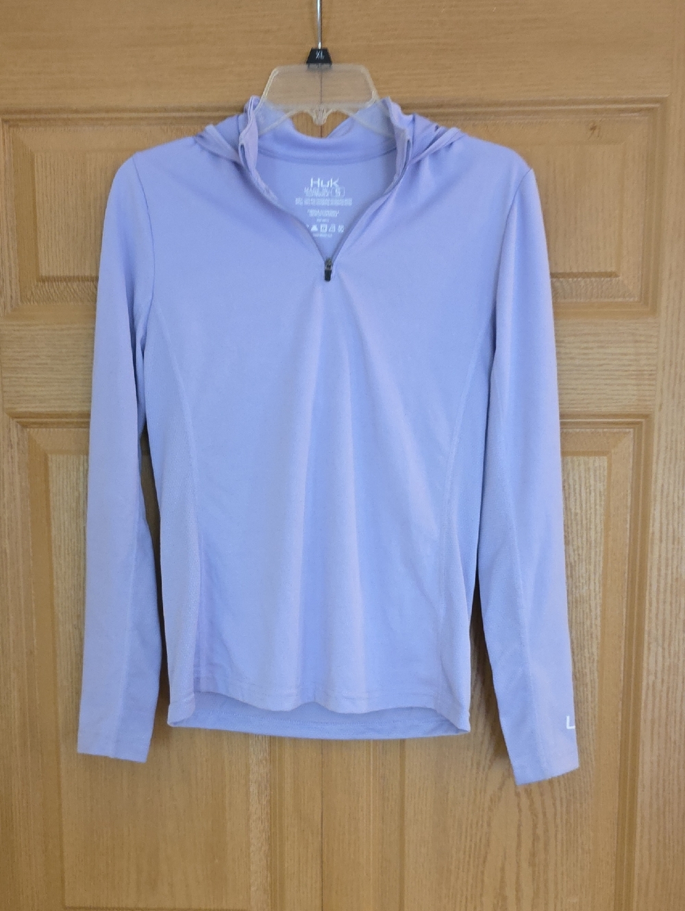 Huk Lavender Hooded Long-Sleeve Quarter-Zip Pullover